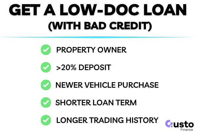 how to get a self employed car loan with bad credit